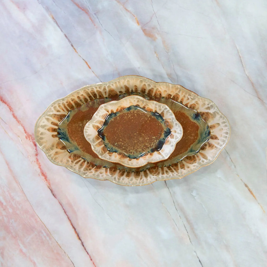 Scalloped Ceramic Dish