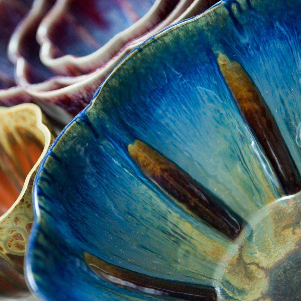 Small 24 oz. Flower Shaped Ceramic Bowl