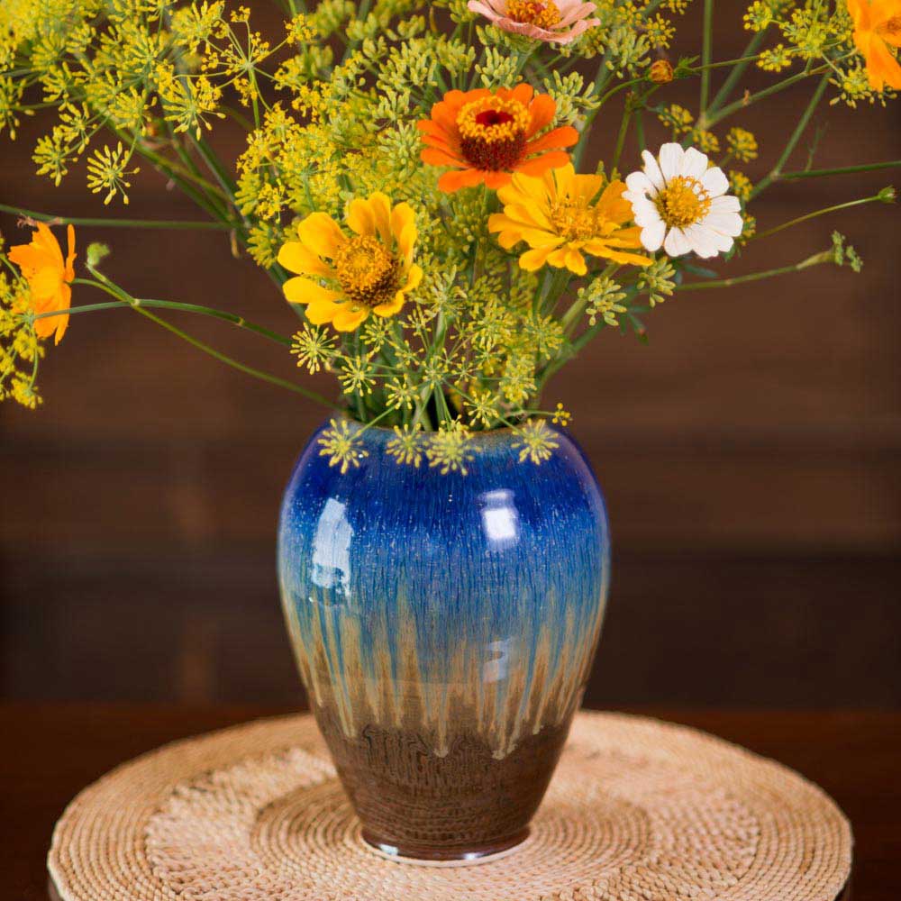 Large Ceramic Round Vase