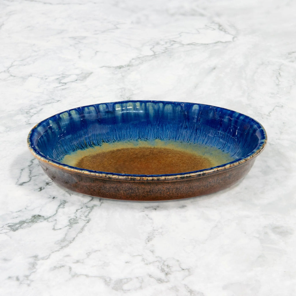 Oval Ceramic Snack Plate