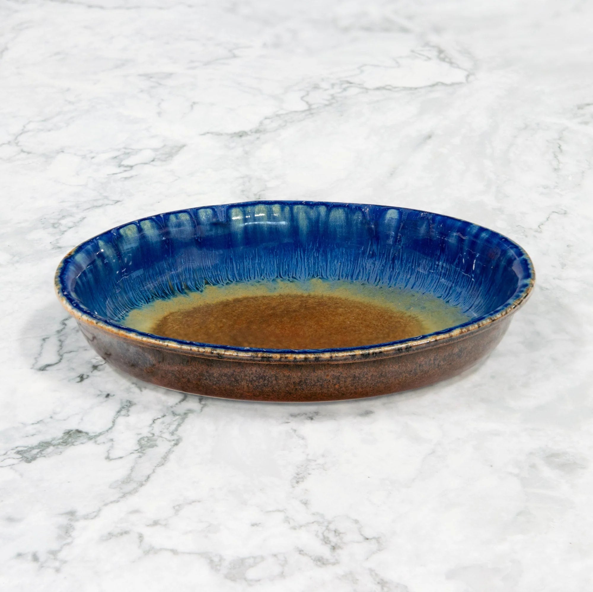 Oval Ceramic Snack Plate