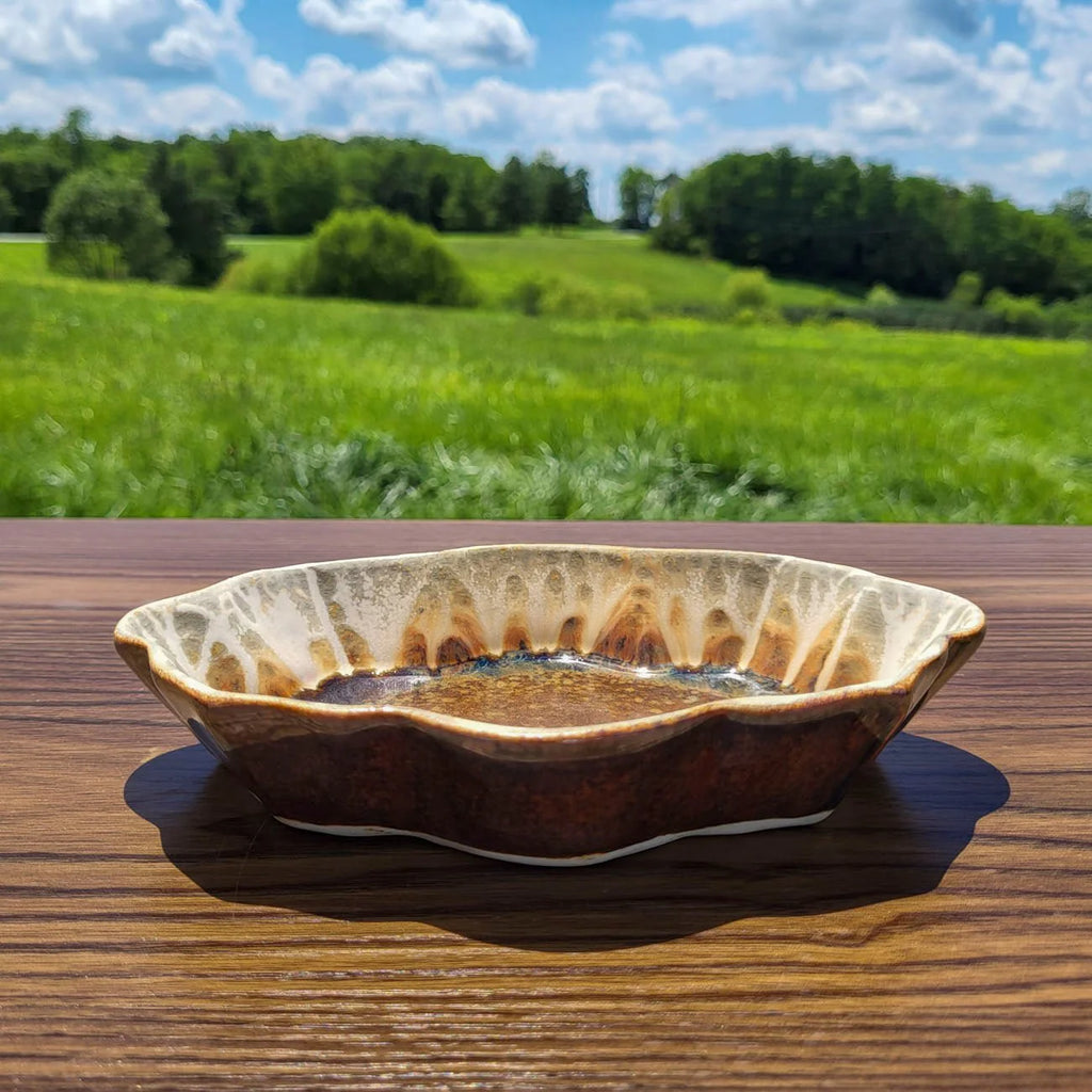 Scalloped Ceramic Dish