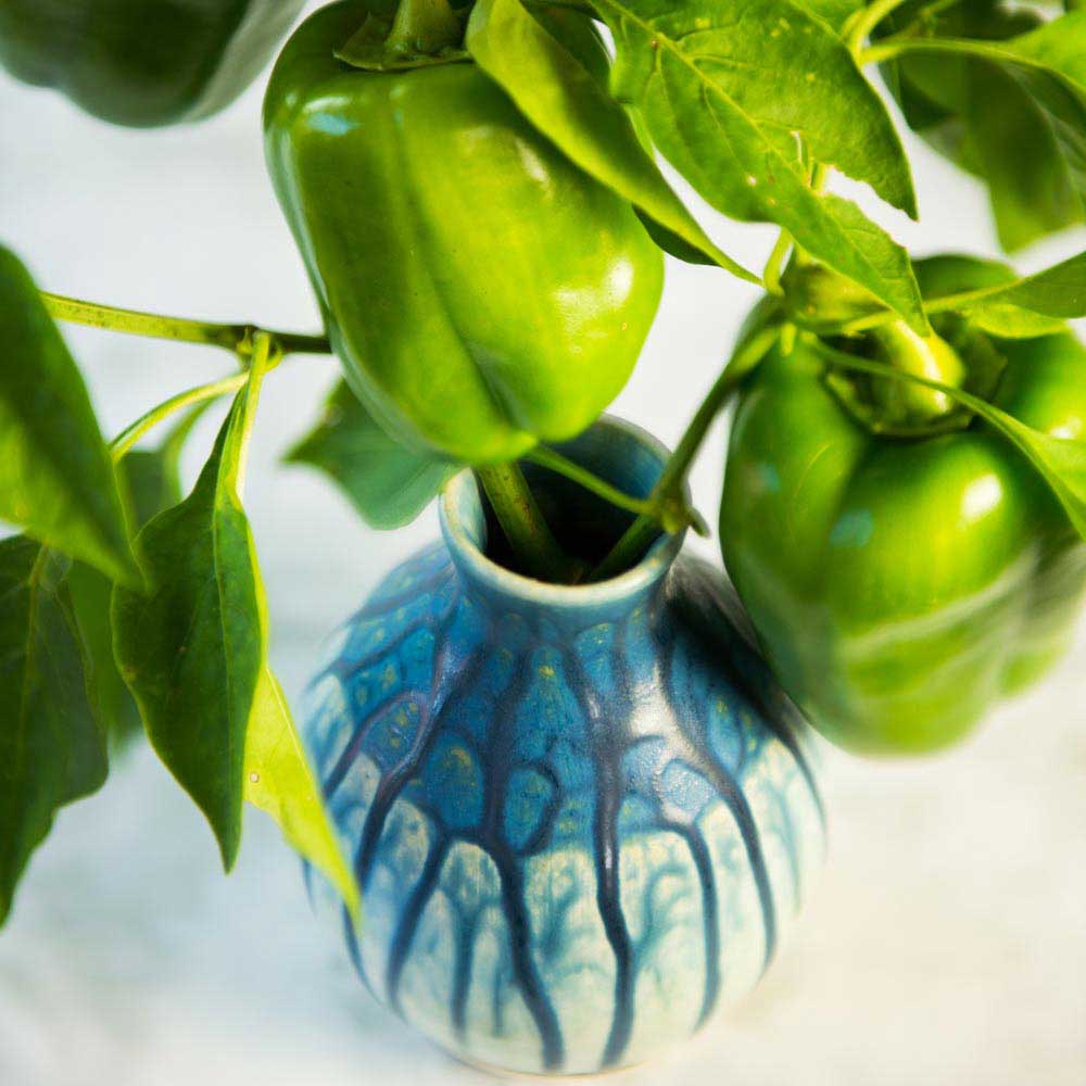 Round Ceramic Bud Vase