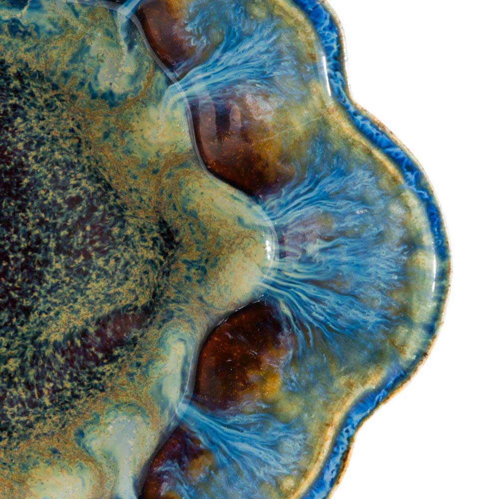 Scalloped Ceramic Dish