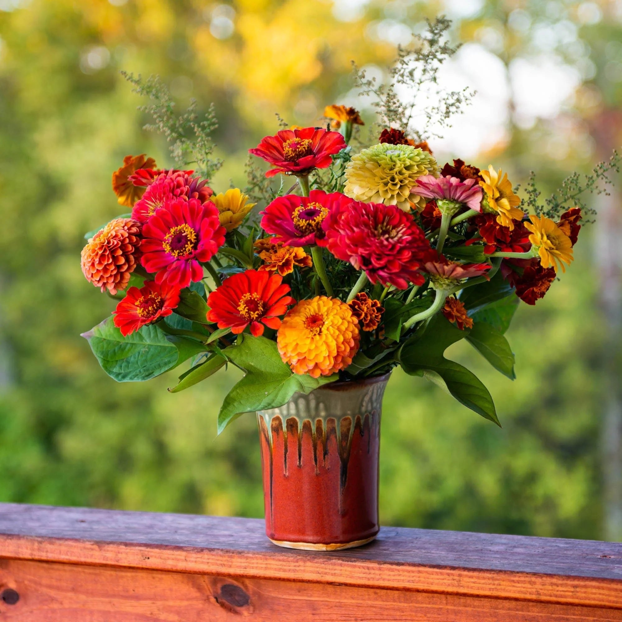 Large Ceramic Straight Vase