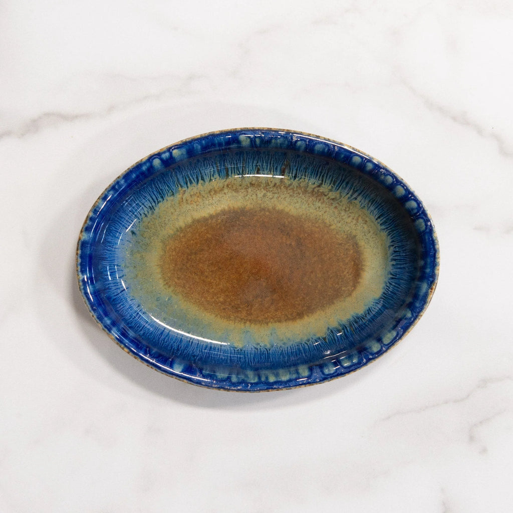 Oval Ceramic Snack Plate