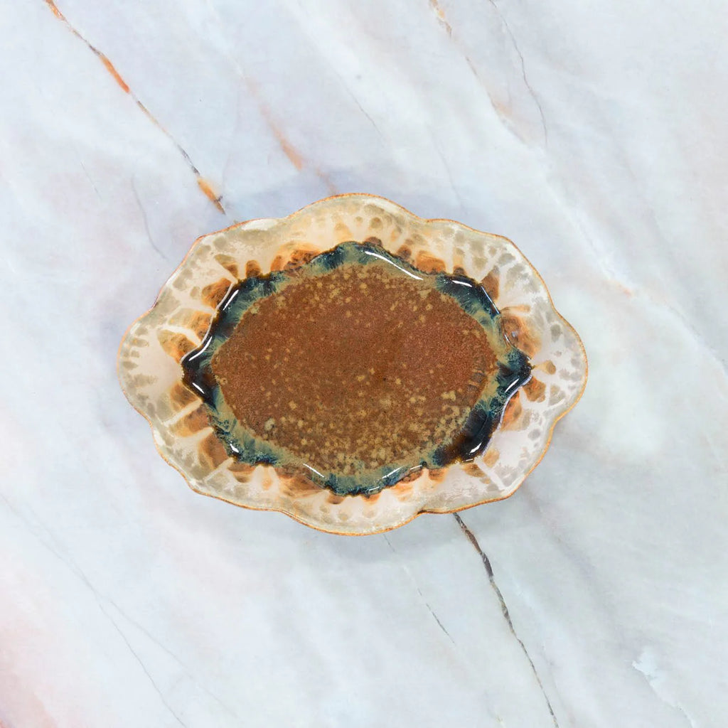 Scalloped Ceramic Dish