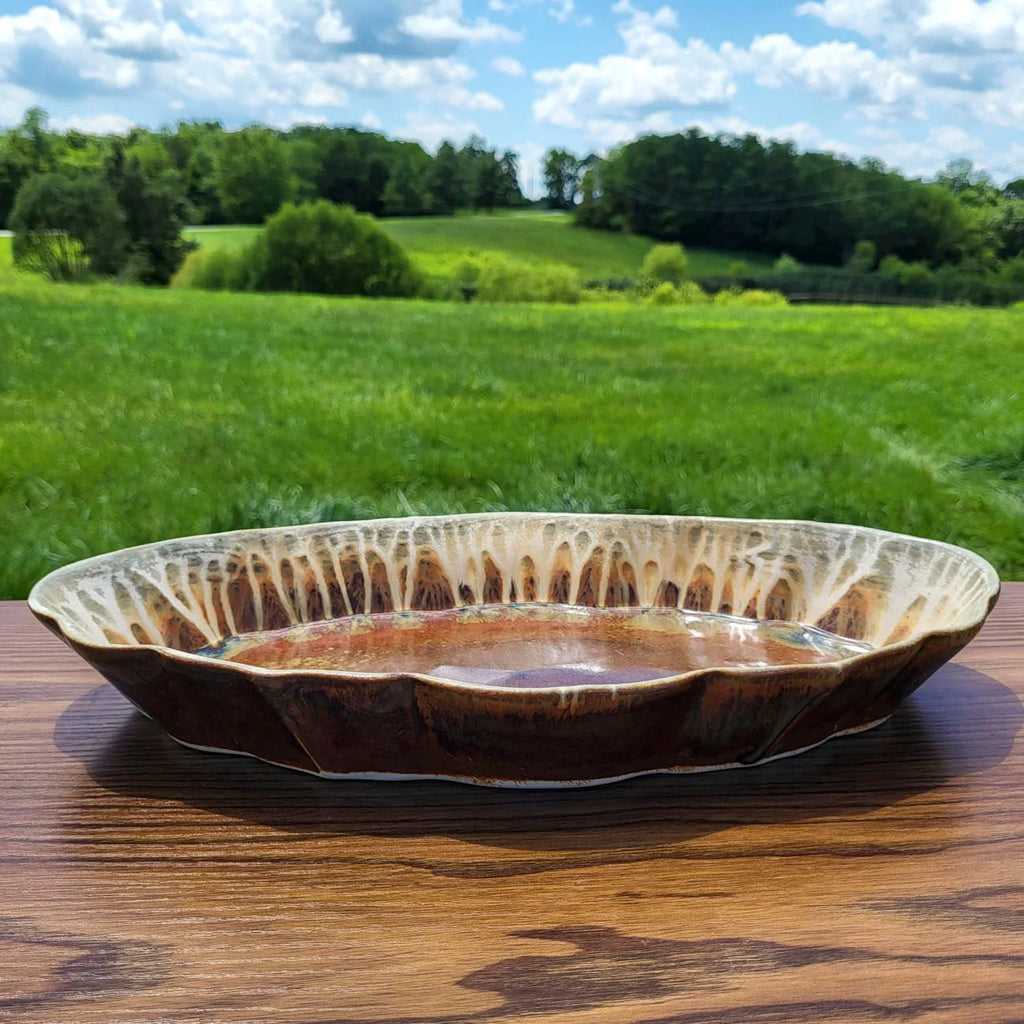 Scalloped Ceramic Platter
