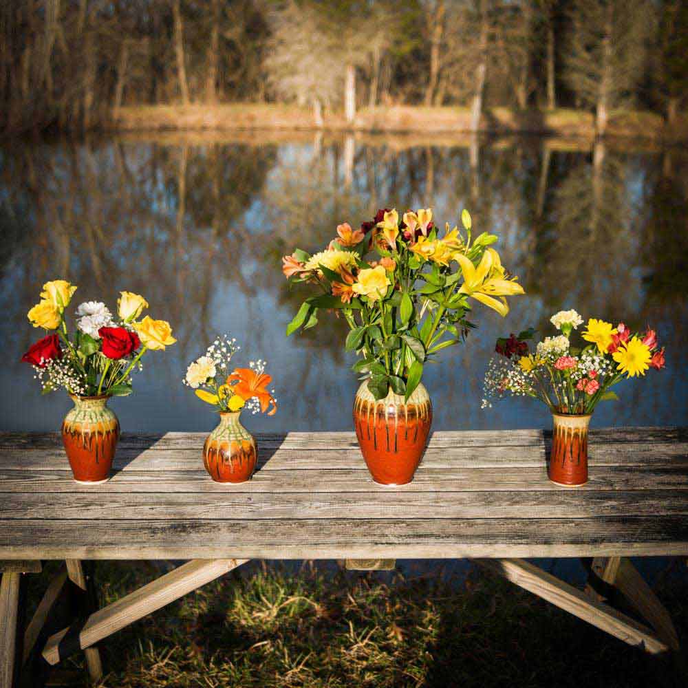 Large Ceramic Round Vase