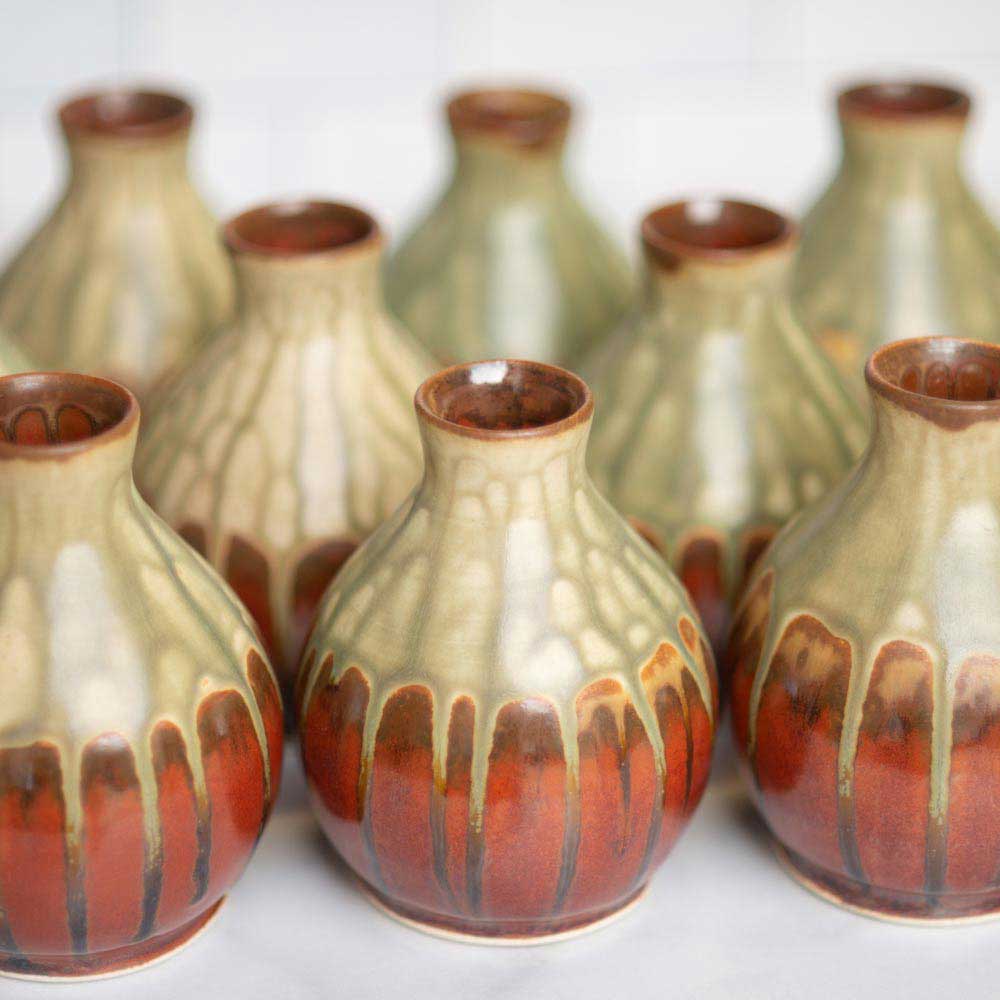 Round Ceramic Bud Vase