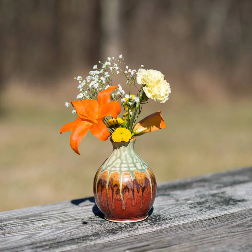 Round Ceramic Bud Vase