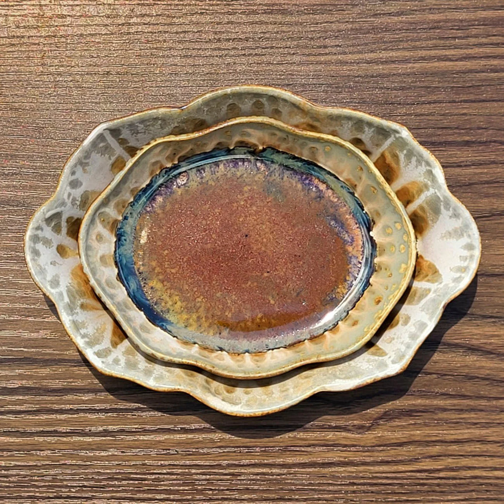 Scalloped Ceramic Dish