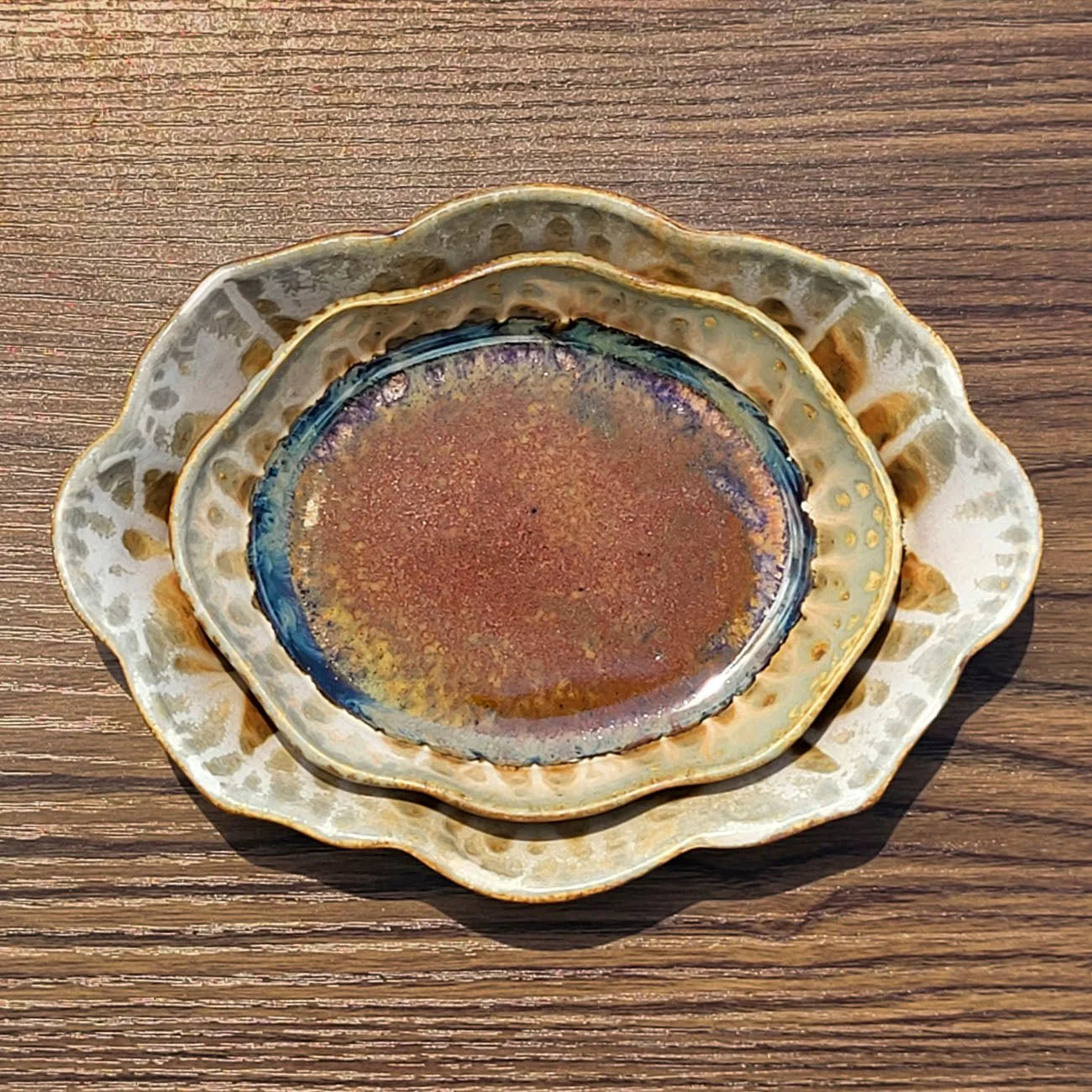 Scalloped Ceramic Dish