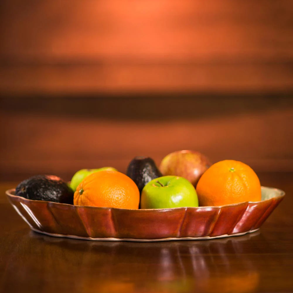 Scalloped Ceramic Platter