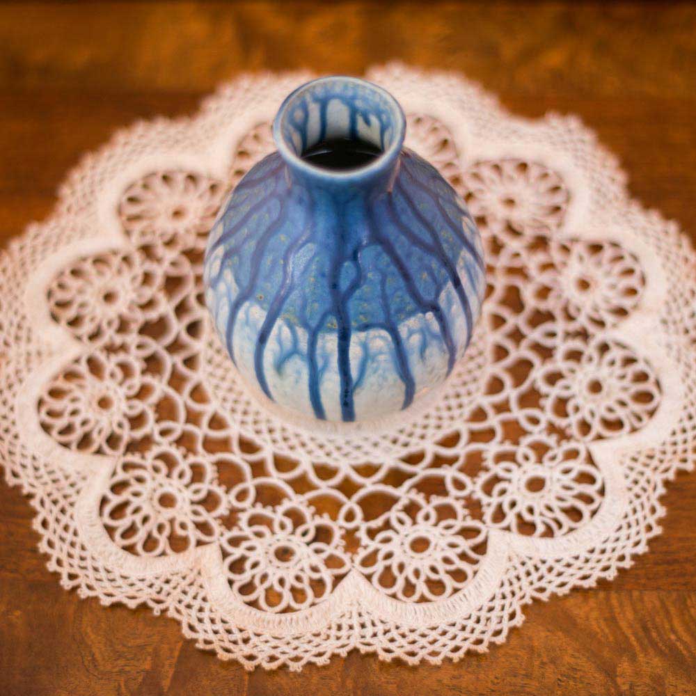 Round Ceramic Bud Vase