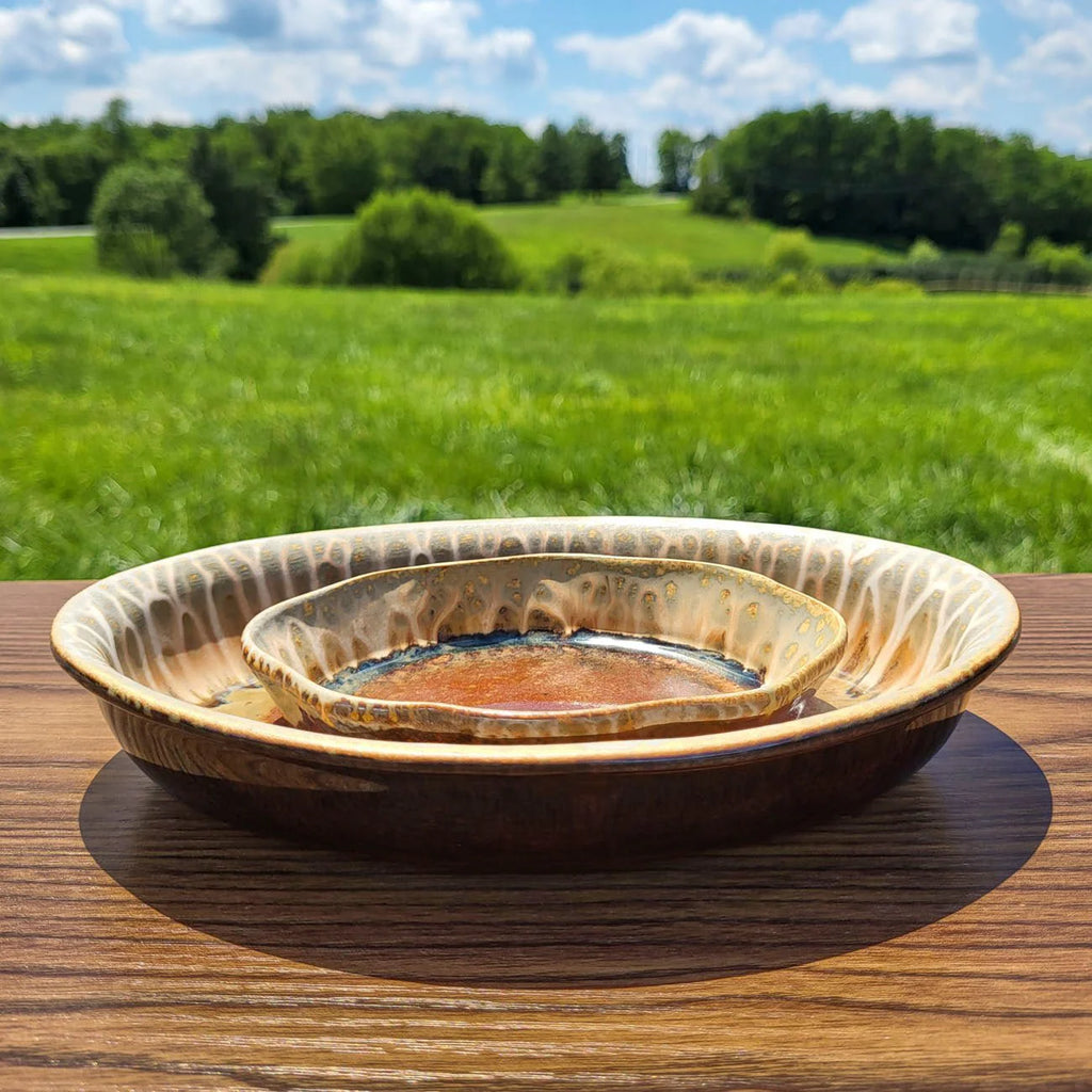 Small Oval Ceramic Dish / Soap Dish