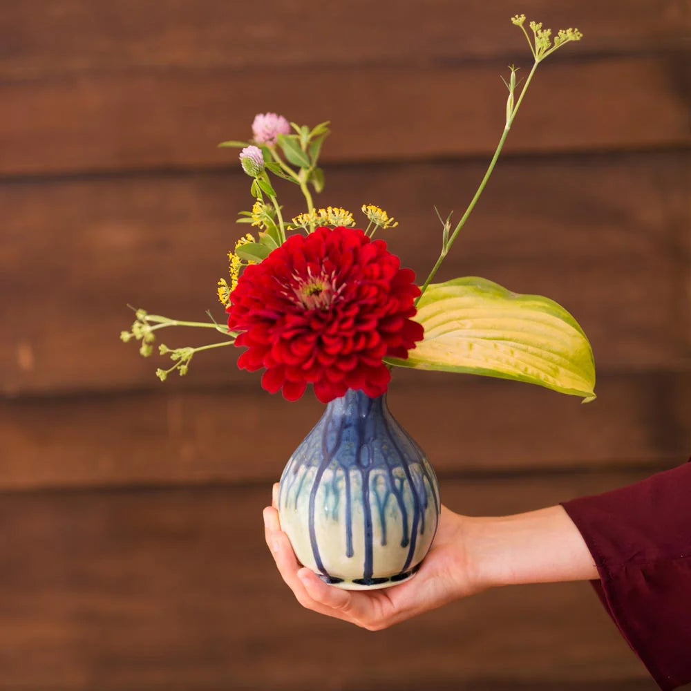 Round Ceramic Bud Vase
