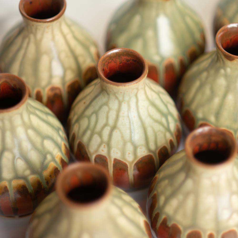 Round Ceramic Bud Vase