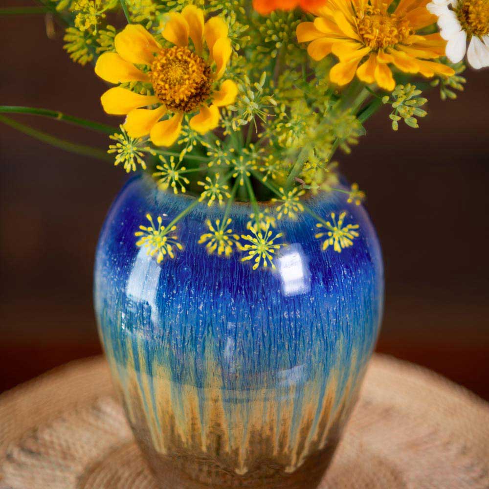 Large Ceramic Round Vase