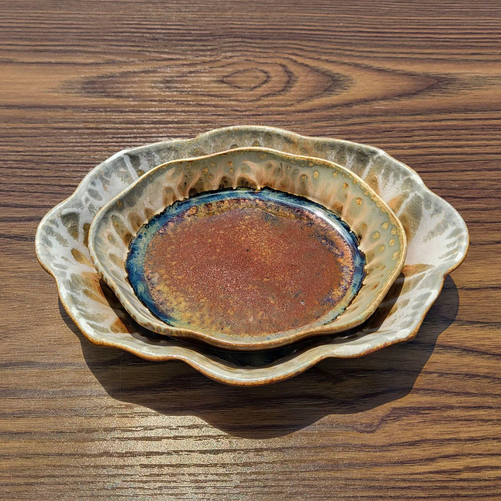 Small Oval Ceramic Dish / Soap Dish