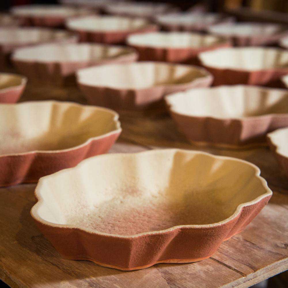 Scalloped Ceramic Dish