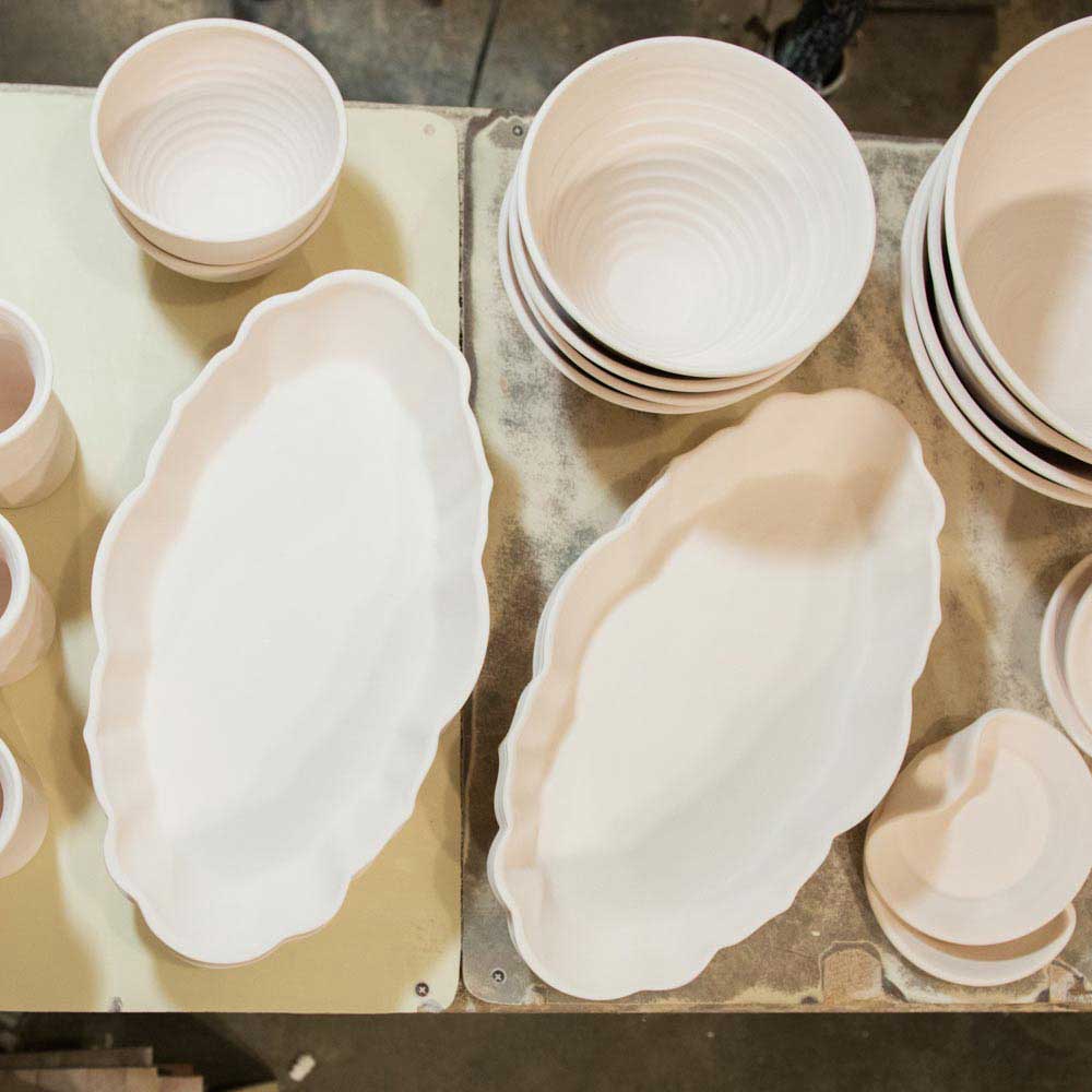 Scalloped Ceramic Platter