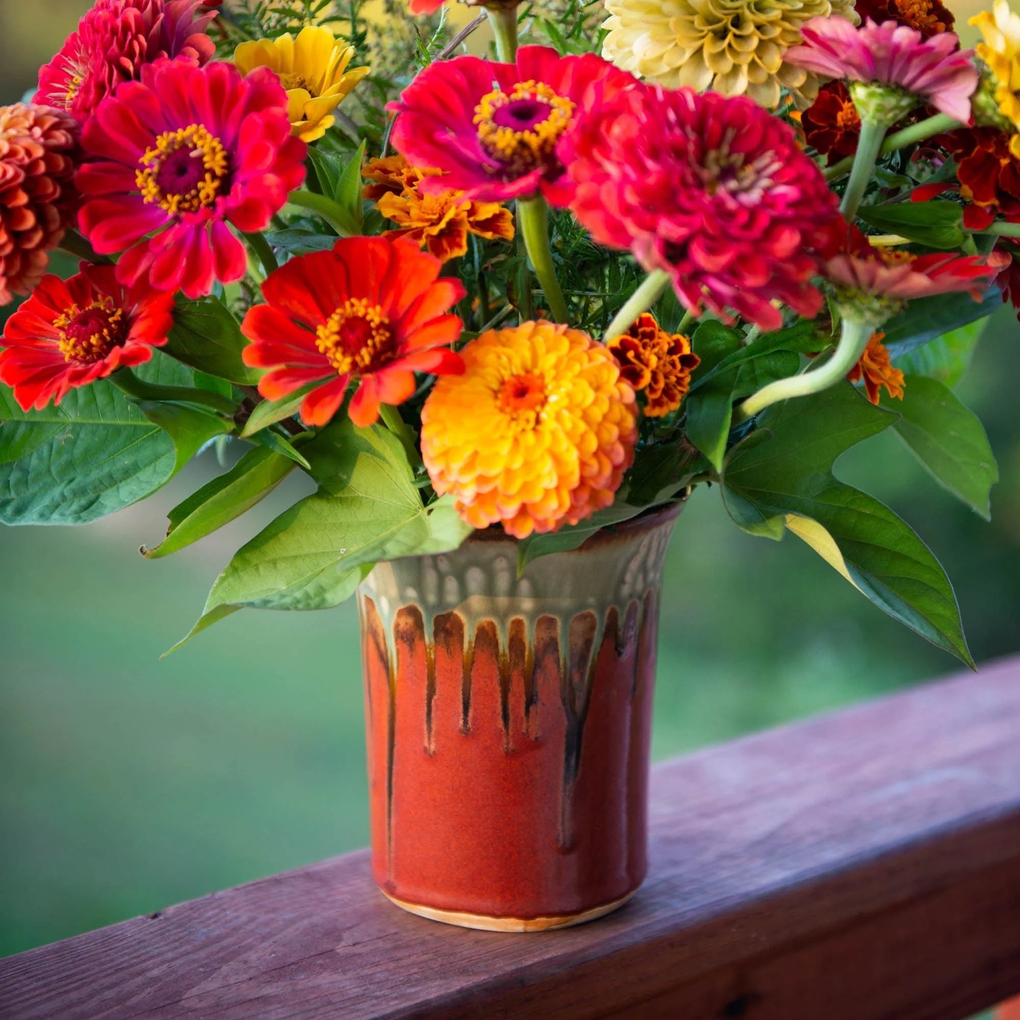 Large Ceramic Straight Vase