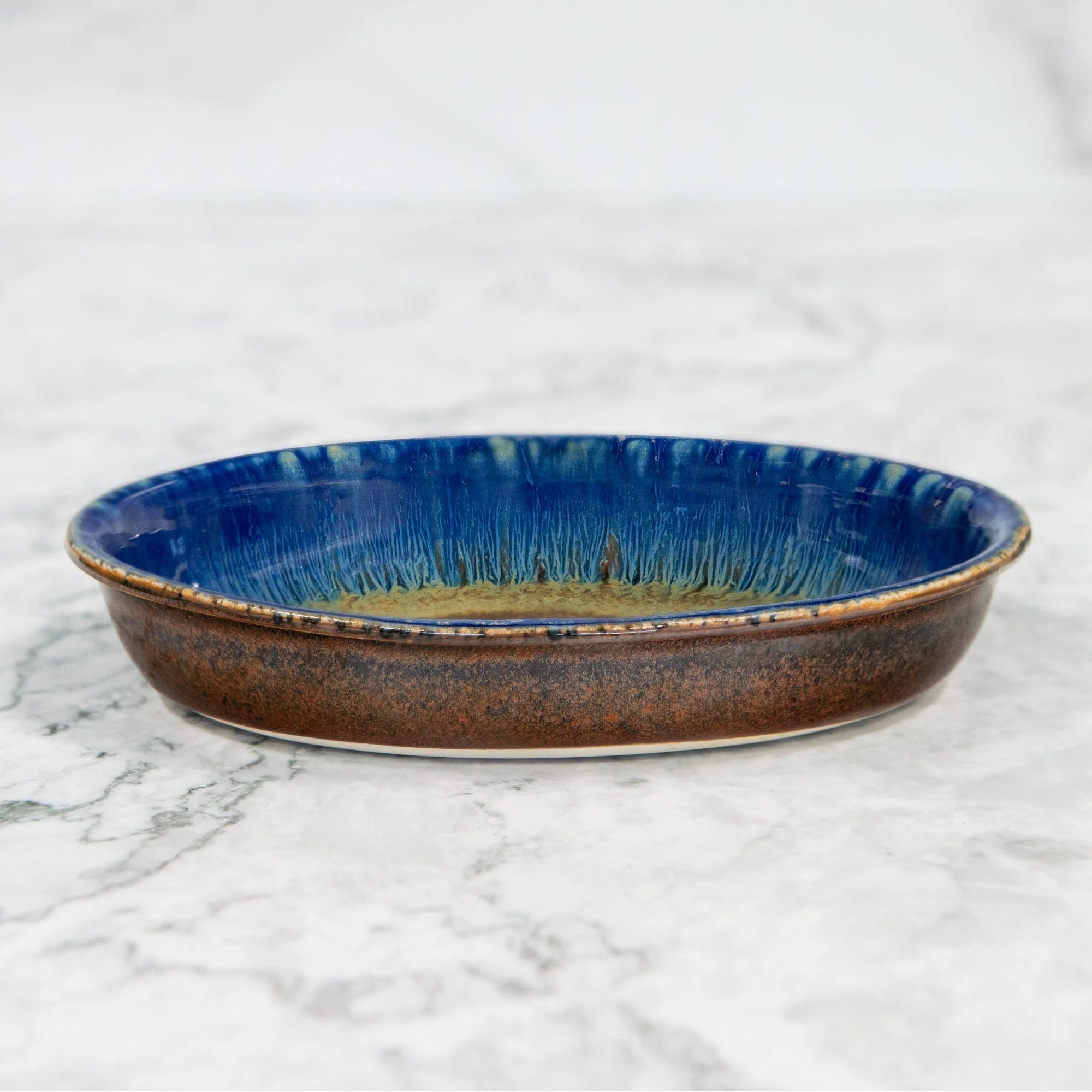 Oval Ceramic Snack Plate