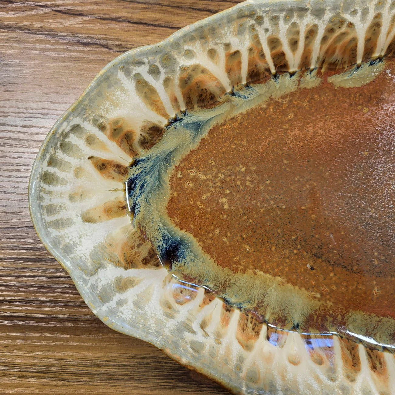 Scalloped Ceramic Platter
