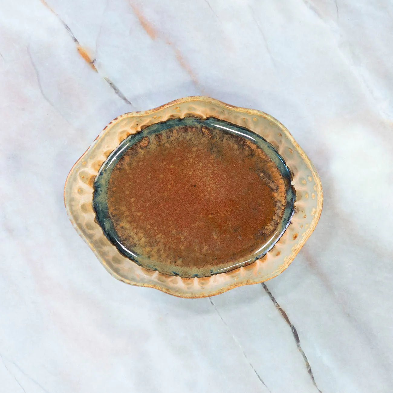 Small Oval Ceramic Dish / Soap Dish