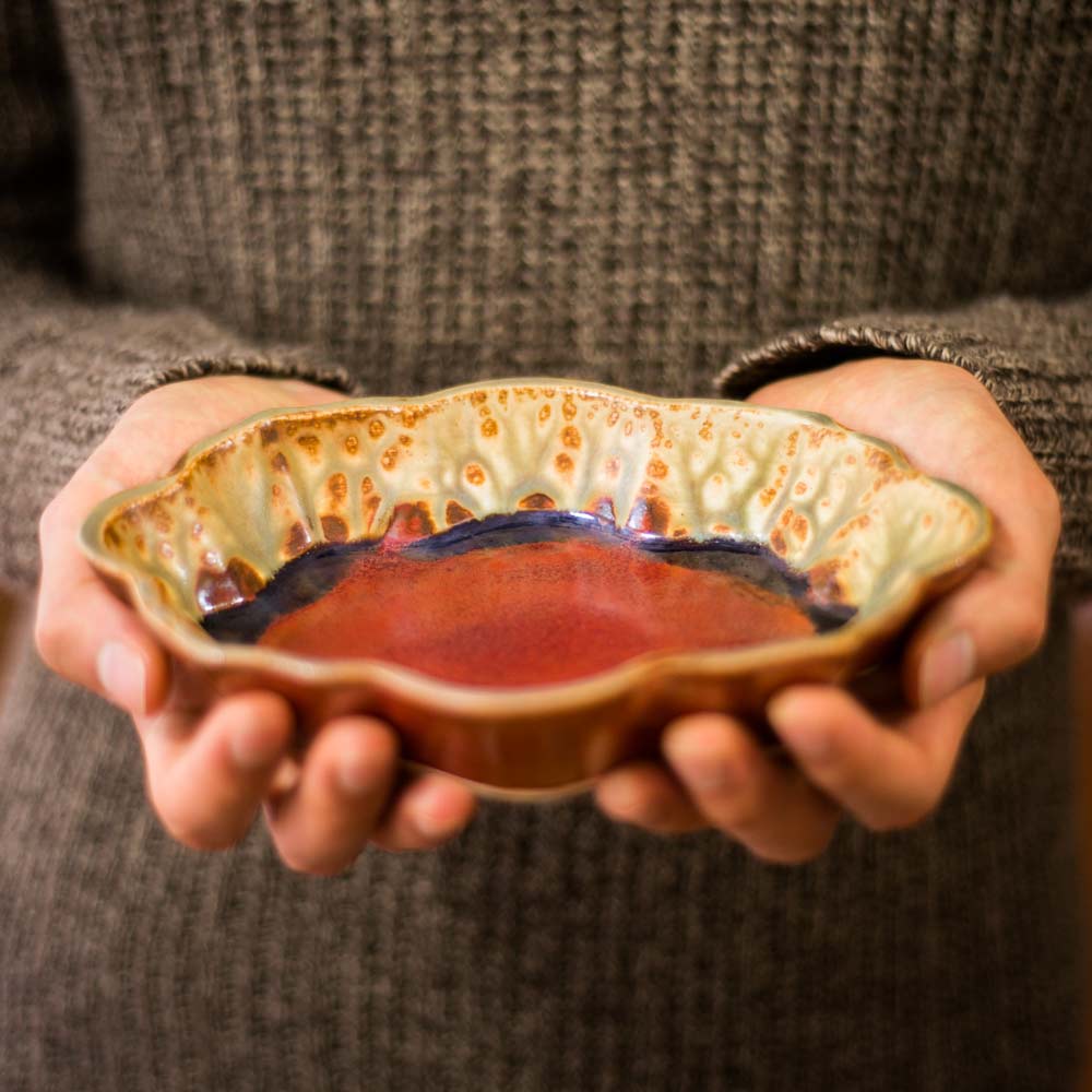 Scalloped Ceramic Dish