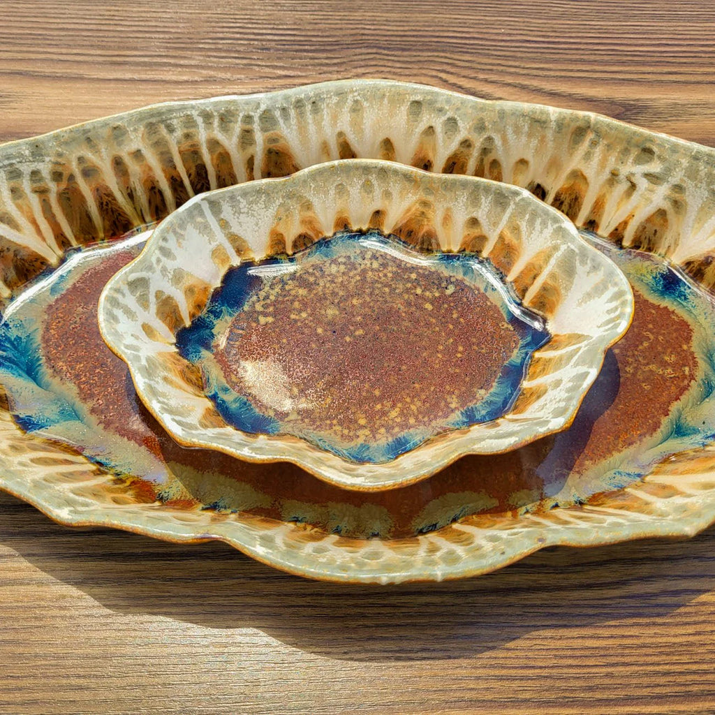Scalloped Ceramic Dish