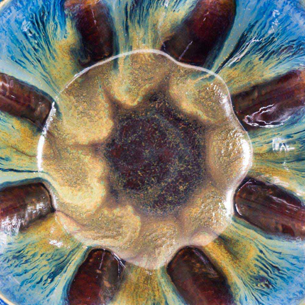 Medium 56 oz. Flower Shaped Ceramic Bowl