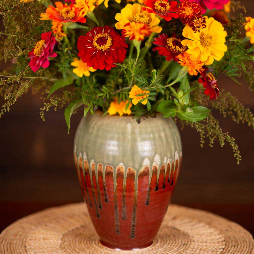 Large Ceramic Round Vase