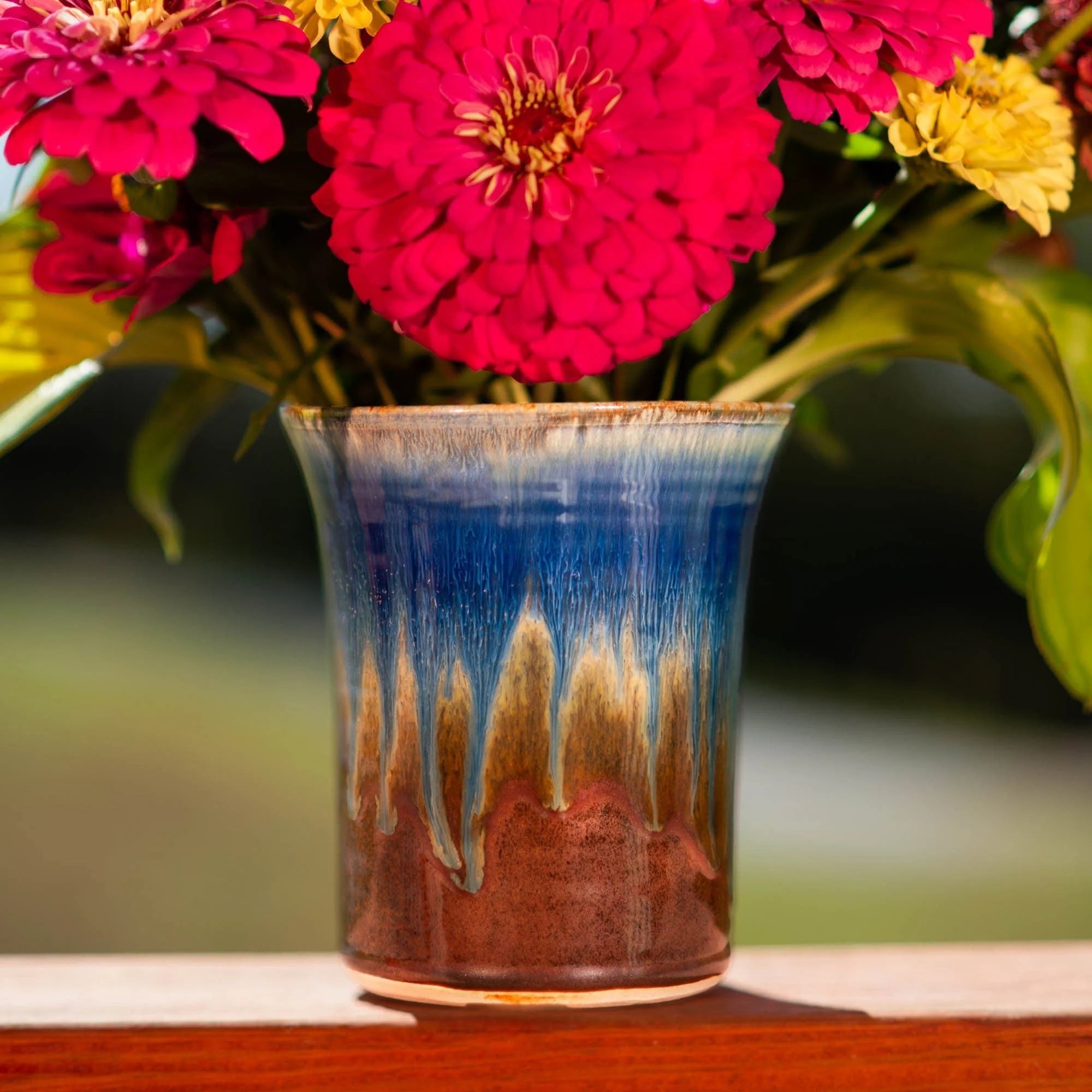 Large Ceramic Straight Vase