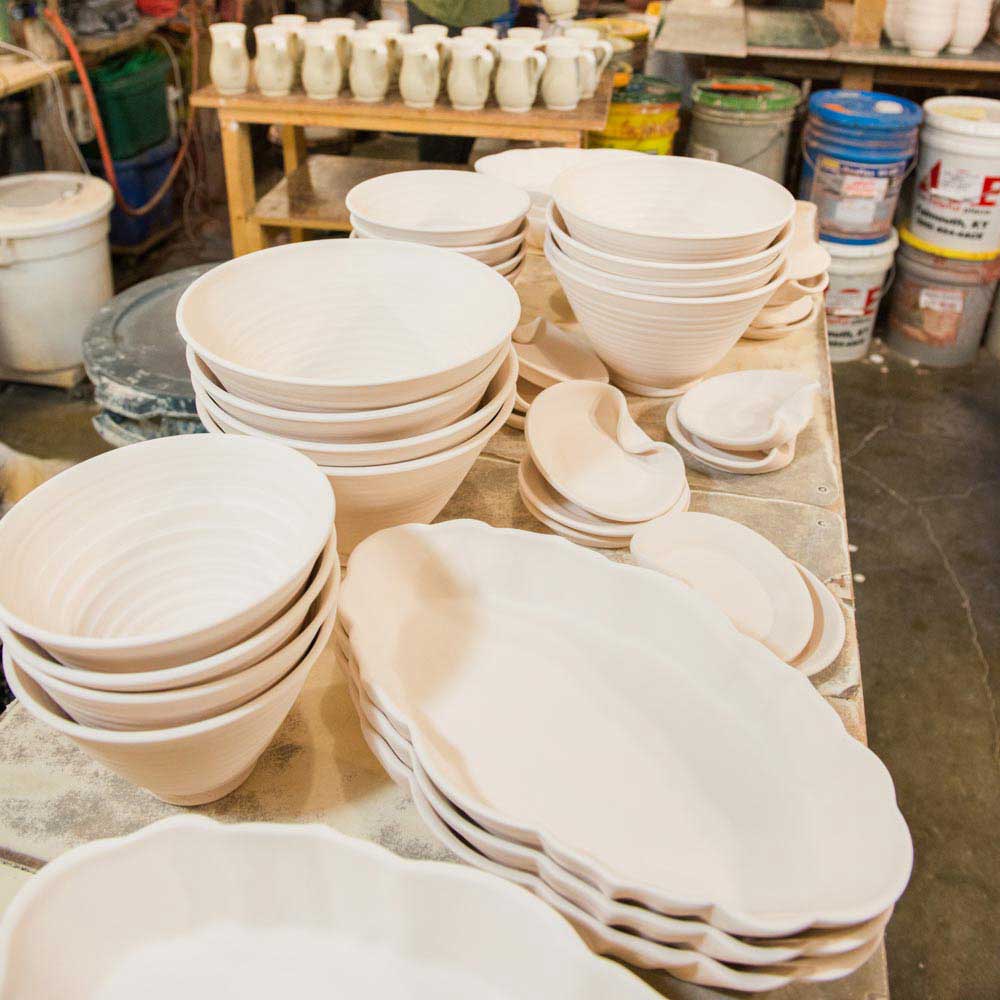 Scalloped Ceramic Platter