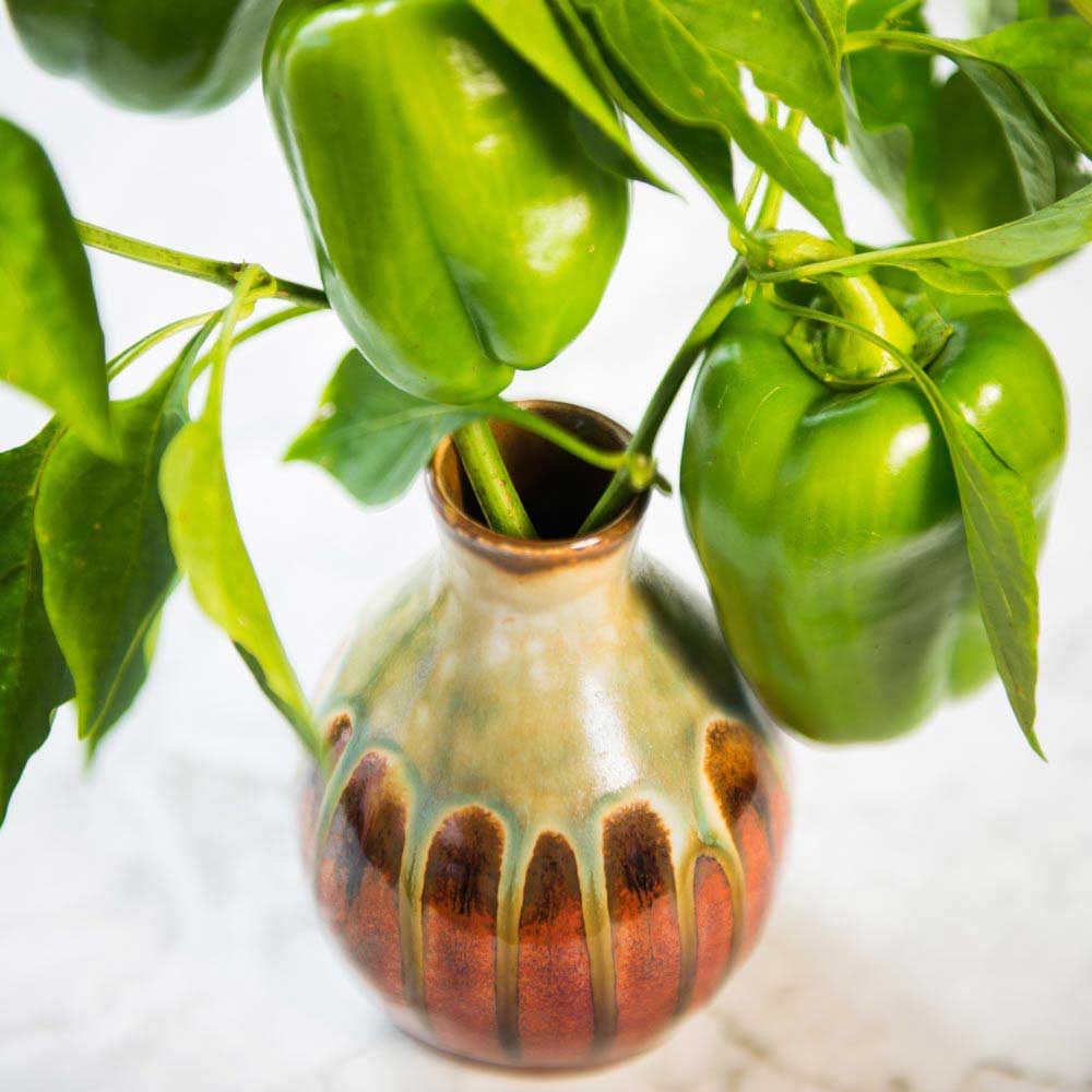 Round Ceramic Bud Vase