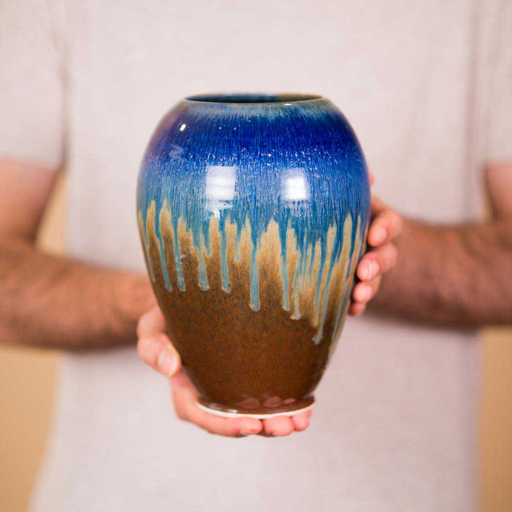 Large Ceramic Round Vase