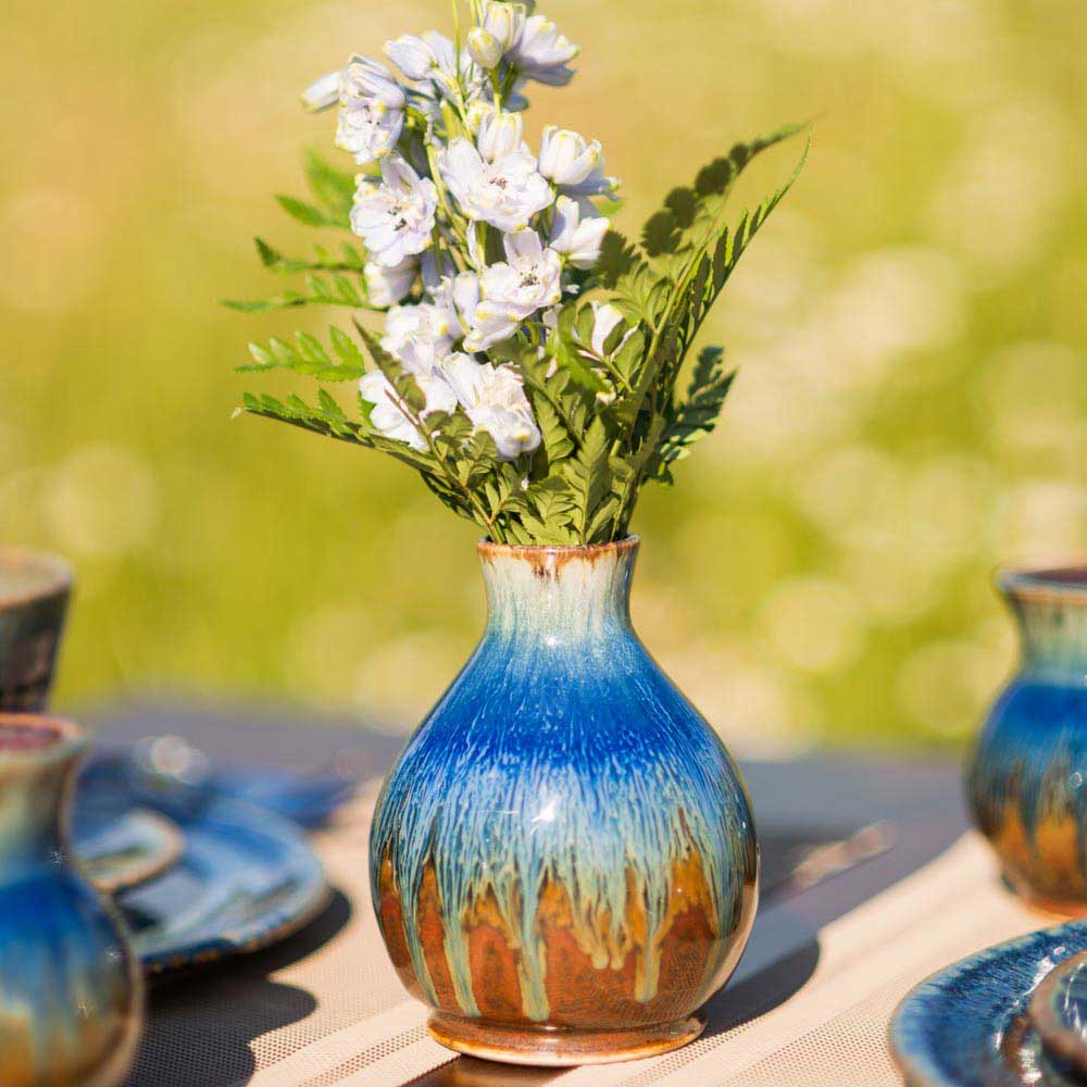 Round Ceramic Bud Vase