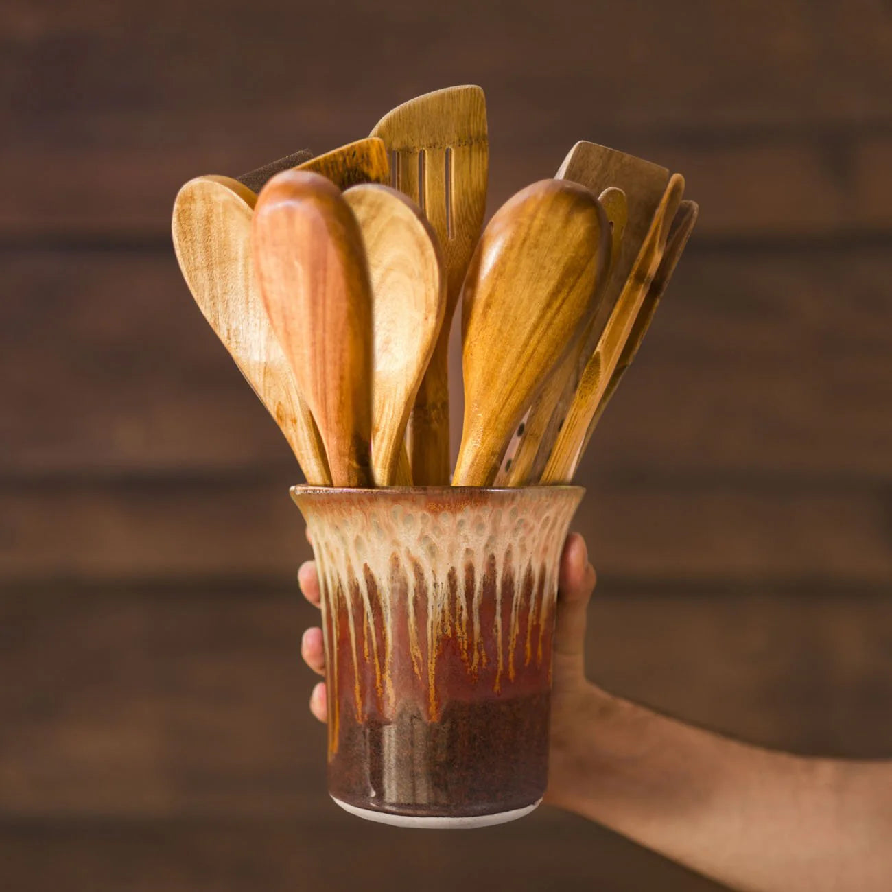 Large Ceramic Straight Vase