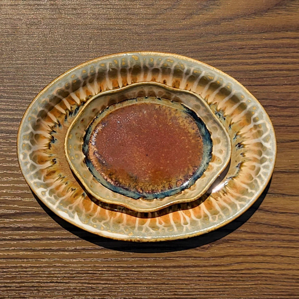 Small Oval Ceramic Dish / Soap Dish