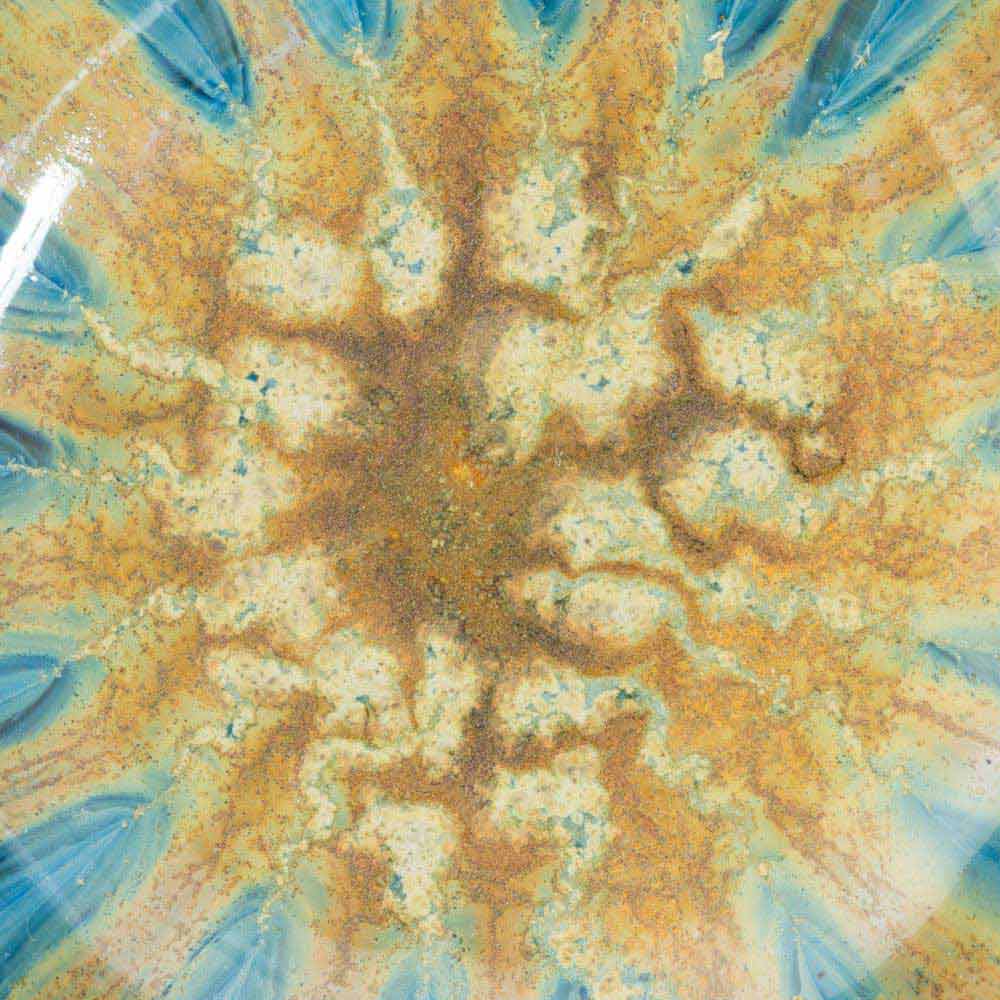 Medium Hand Carved Ceramic Lotus Bowl