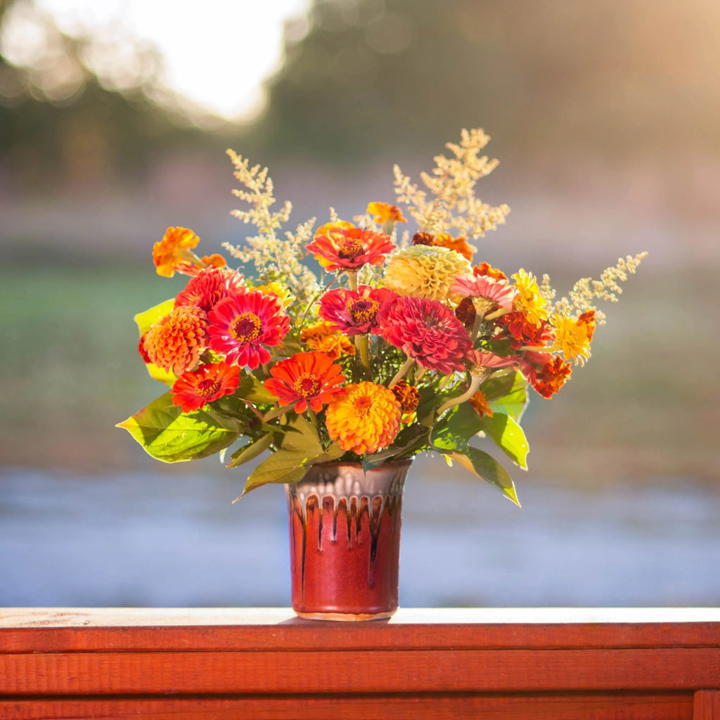 Large Ceramic Straight Vase