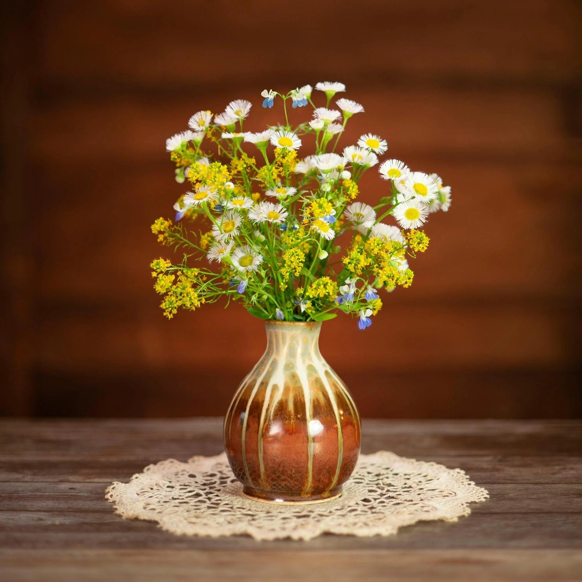 Round Ceramic Bud Vase