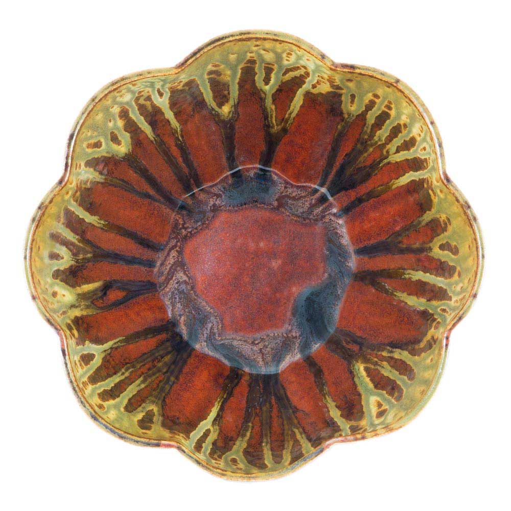 Large 1 gal. Flower Shaped Ceramic Bowl