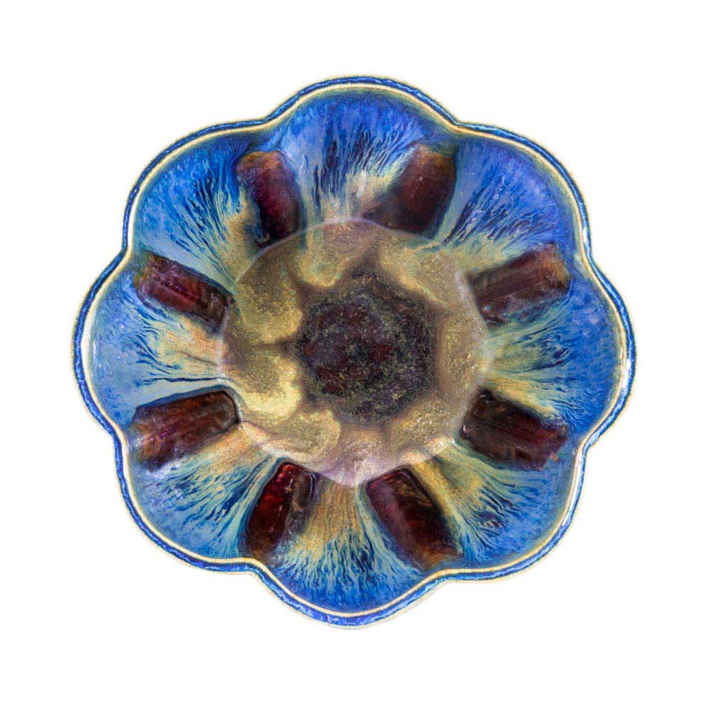 Medium 56 oz. Flower Shaped Ceramic Bowl