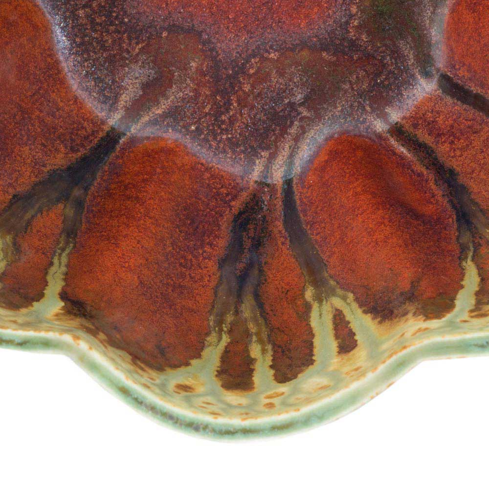 Medium 56 oz. Flower Shaped Ceramic Bowl