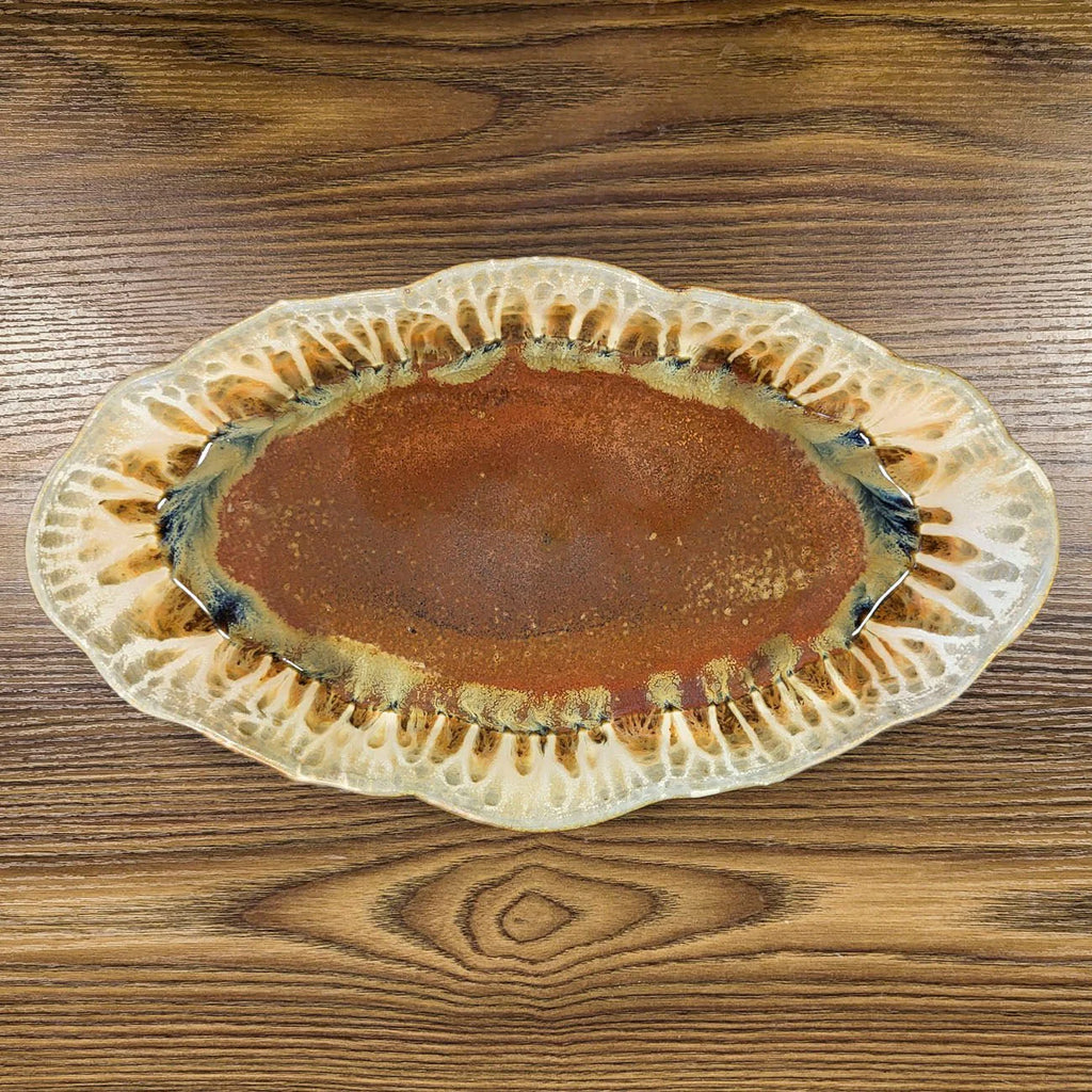 Scalloped Ceramic Platter