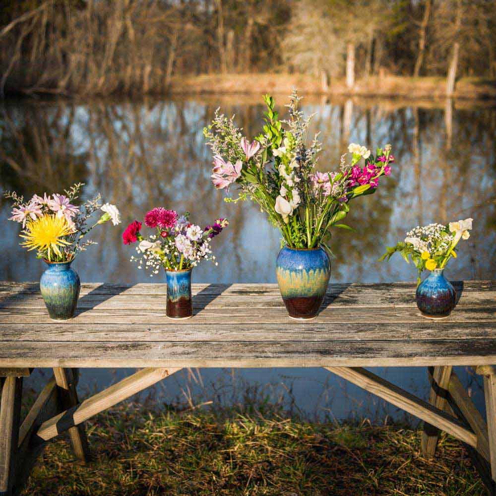 Large Ceramic Round Vase
