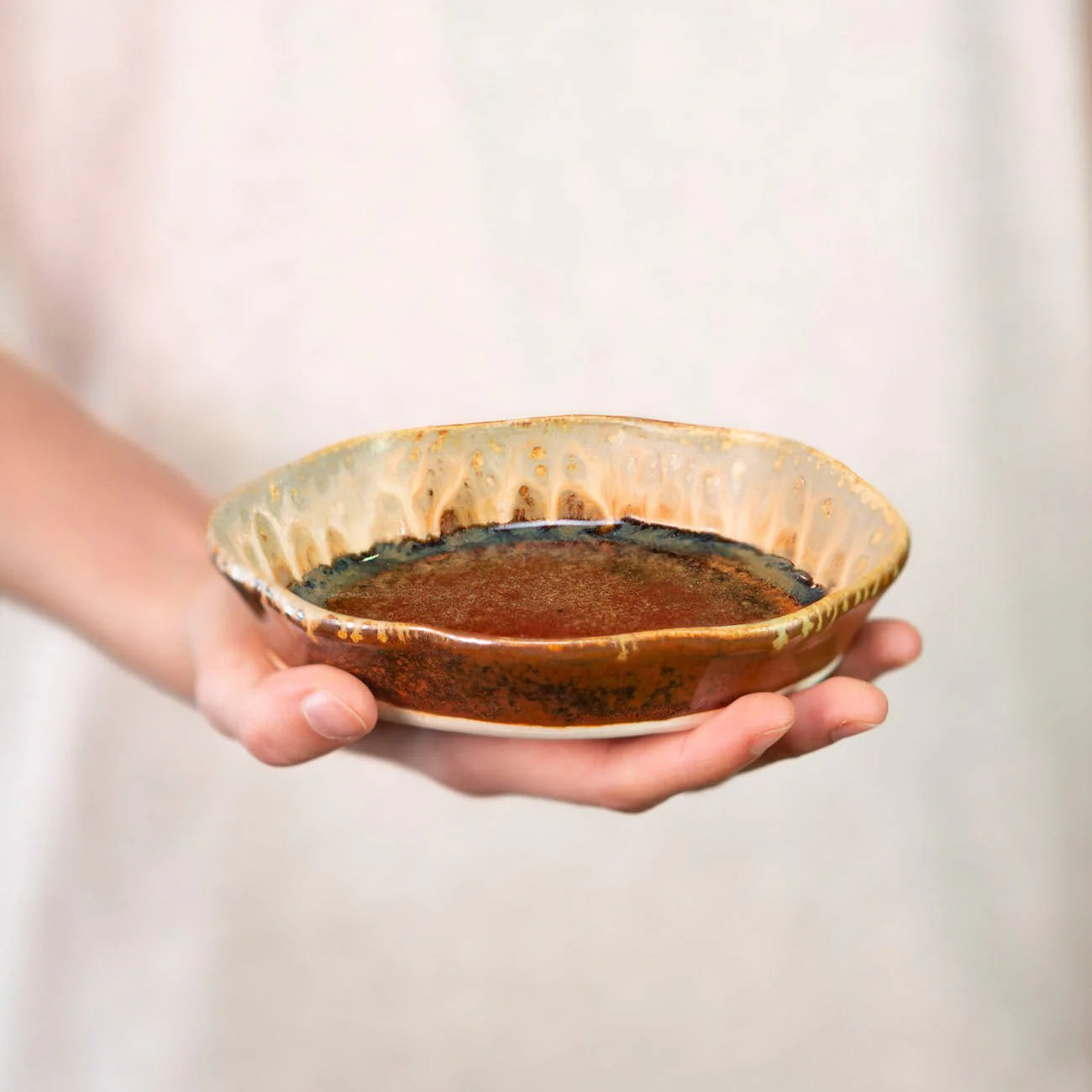 Small Oval Ceramic Dish / Soap Dish